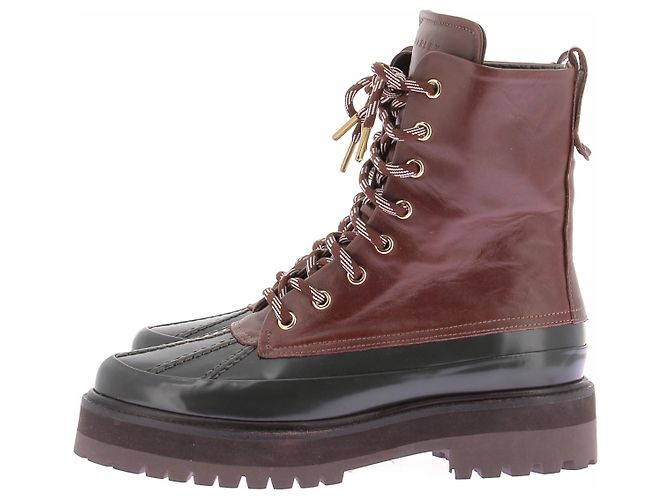 Autre Marque Bordeaux Schnürstiefeletten Braun - Ansicht 5
