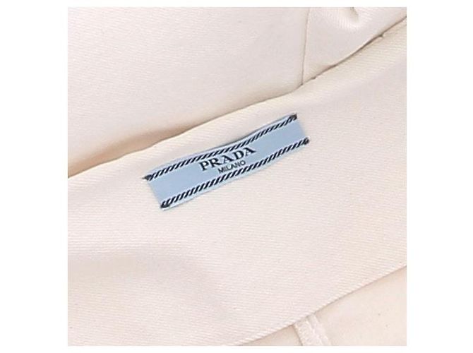 Shorts de algodão Prada azul e branco Tamanho 38 - vista 6