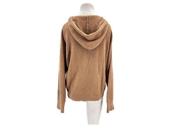 Autre Marque Sudadera con capucha de cachemira Camello - vista 2