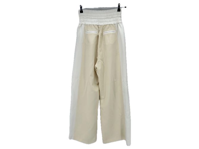 Autre Marque Zweifarbige Hose Creme - Ansicht 2