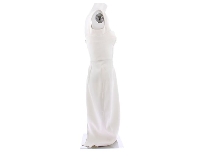 Victoria Beckham Weißes Kleid aus Polyester - Ansicht 4