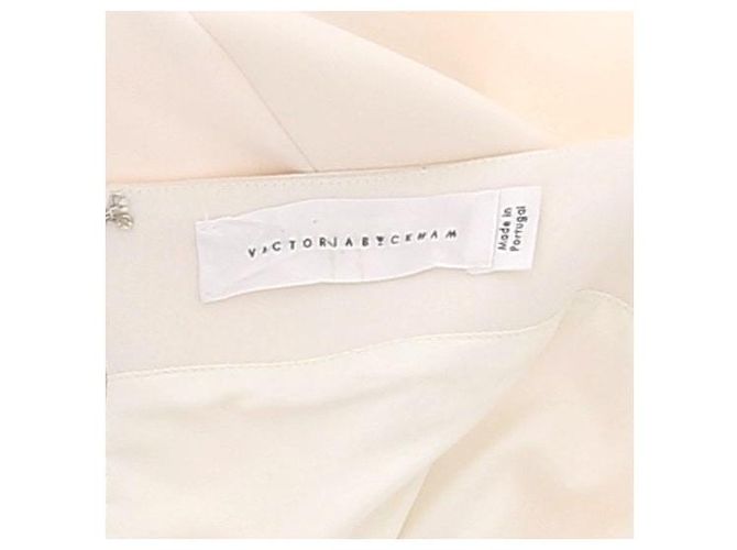 Victoria Beckham Weißes Kleid aus Polyester - Ansicht 6