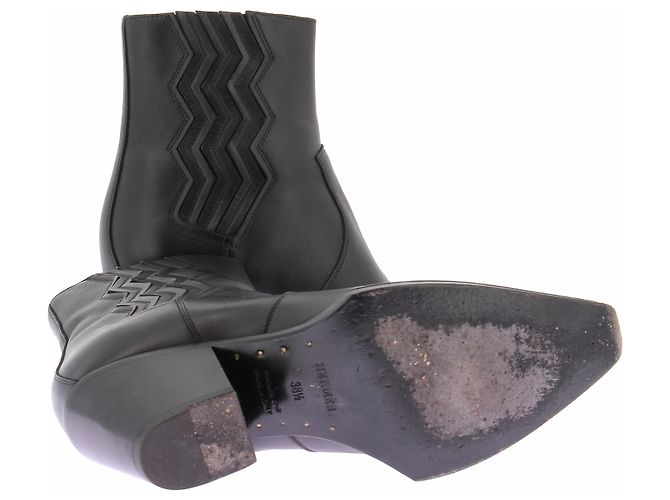Hermès Botas Santiag "Vegas" pretas Preto - vista 7