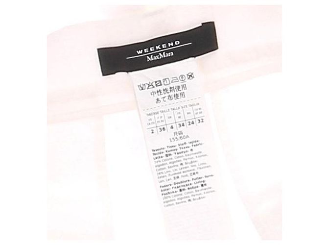 Autre Marque MAX MARA WEEKEND Shorts aus weißer Baumwolle Größe 34 - Ansicht 5