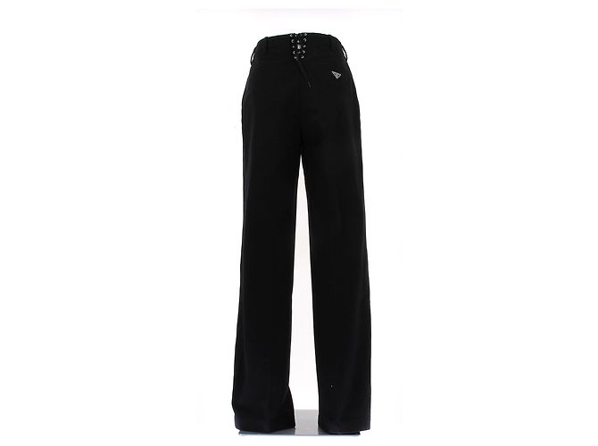 Prada Pantalón de algodón negro - vista 2