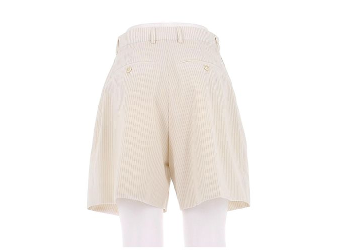 Short Céline listrado branco em viscose - vista 2