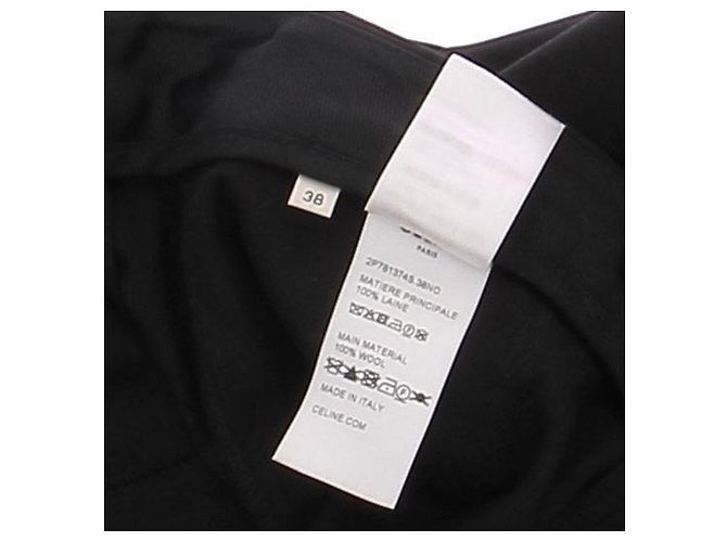 Céline Schwarze Wollhose Größe 38 - Ansicht 5