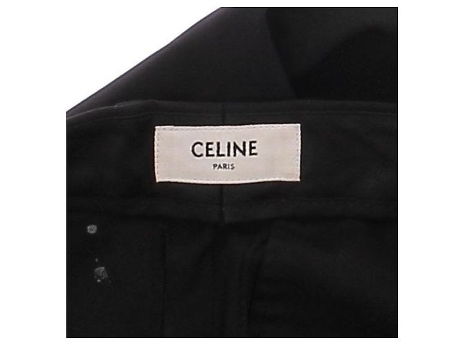 Céline Schwarze Wollhose Größe 38 - Ansicht 6