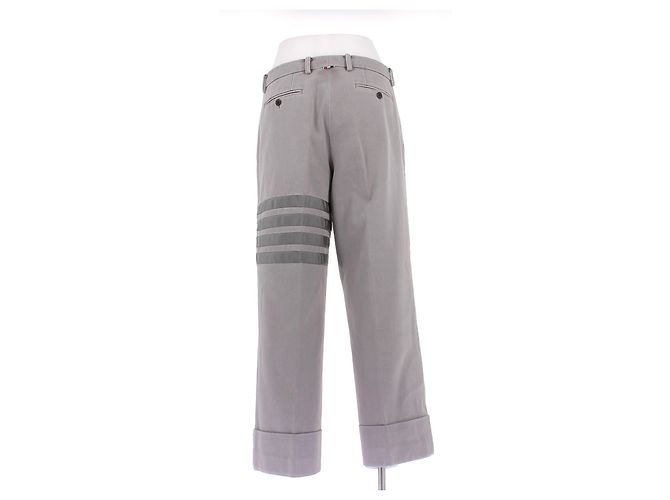 Pantalones Thom Browne Grises de Algodón Talla 40 - vista 2