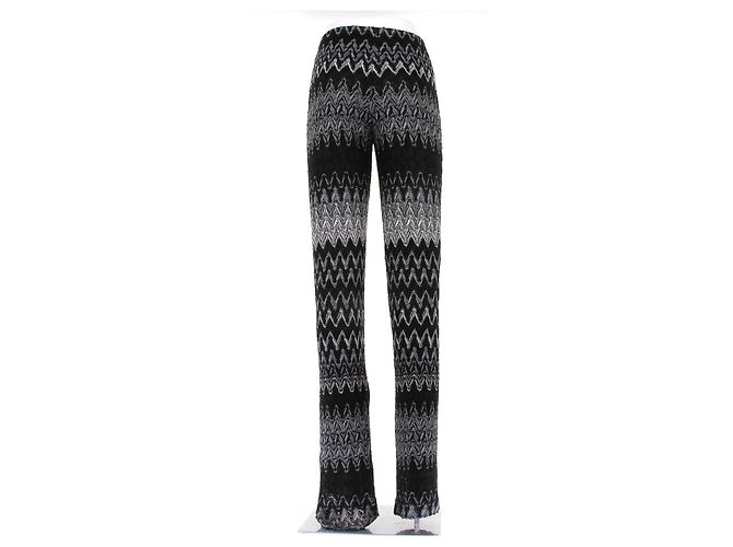 Missoni Pantalón negro con patrón de espiga - vista 2