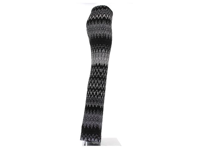 Missoni Pantalón negro con patrón de espiga - vista 3