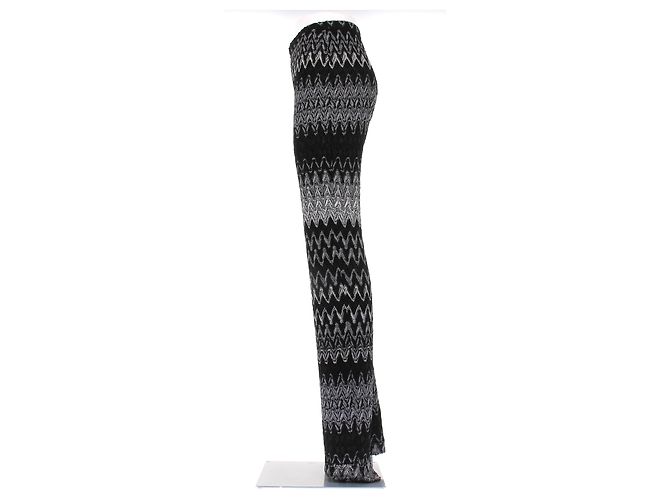 Missoni Pantalón negro con patrón de espiga - vista 4