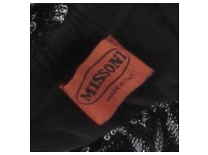 Missoni Pantalón negro con patrón de espiga - vista 5