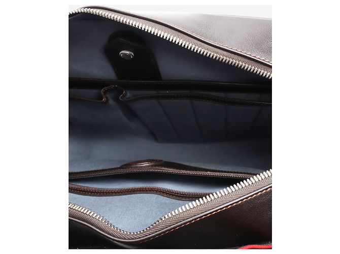 Aspinal Of London Valigetta in pelle marrone scuro - vista 6