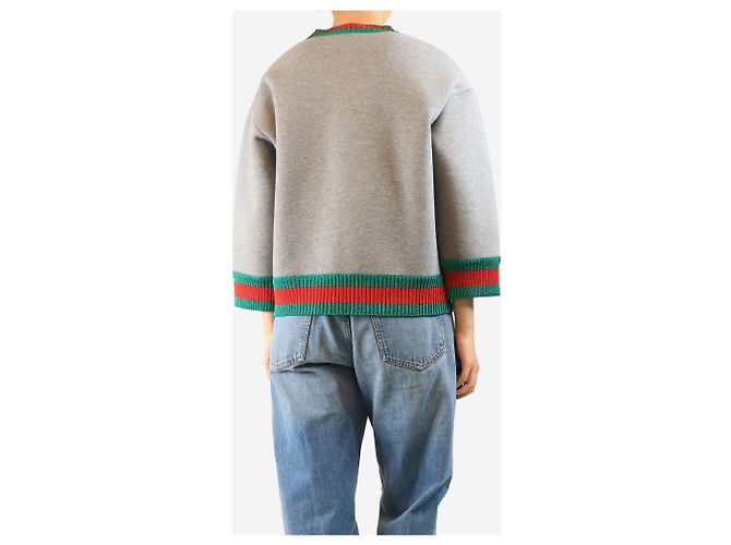 Gucci Sudadera de neopreno gris - talla M - vista 2