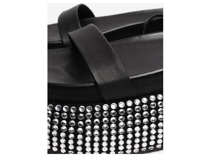 Jonathan Simkhai Schwarze Plateau-Sandalen mit Diamanten - Größe EU 39 - Ansicht 4