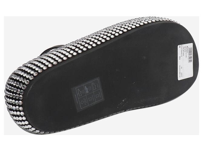 Jonathan Simkhai Schwarze Plateau-Sandalen mit Diamanten - Größe EU 39 - Ansicht 6