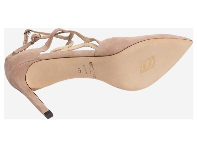 Jimmy Choo Rosa Wildleder-High Heels - Größe EU 41.5 (UK 8.5) Pink - Ansicht 6