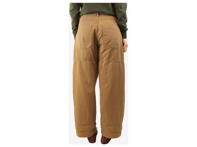 Autre Marque Pantalones de algodón marrón - talla UK 10 Castaño - vista 3