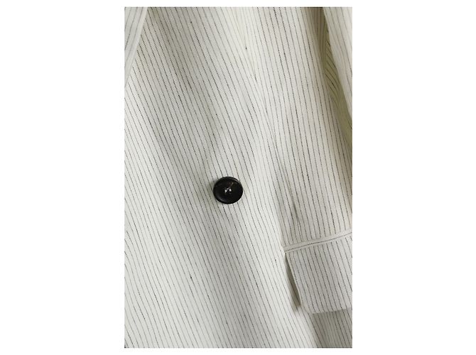 Brunello Cucinelli Blazer de rayas blancas - talla UK 10 Blanco - vista 5