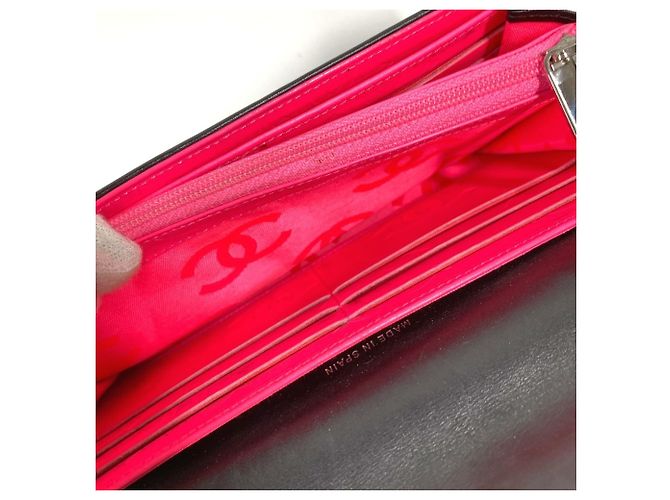 Chanel Cambon Line Long Wallet Schwarz - Ansicht 11