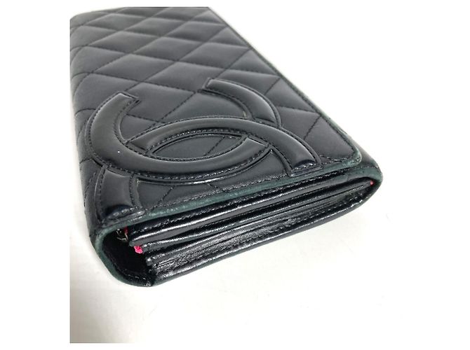 Chanel Cambon Line Long Wallet Schwarz - Ansicht 3