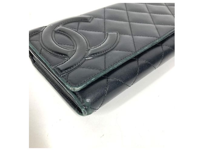 Chanel Cambon Line Long Wallet Schwarz - Ansicht 4