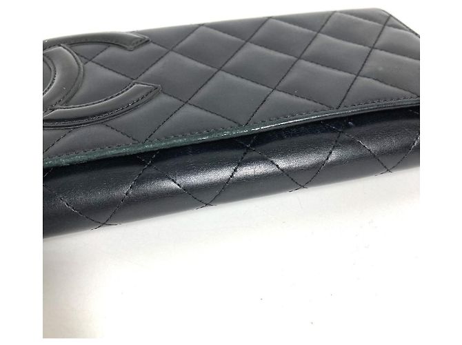 Chanel Cambon Line Long Wallet Schwarz - Ansicht 5
