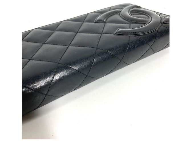 Chanel Cambon Line Long Wallet Schwarz - Ansicht 7
