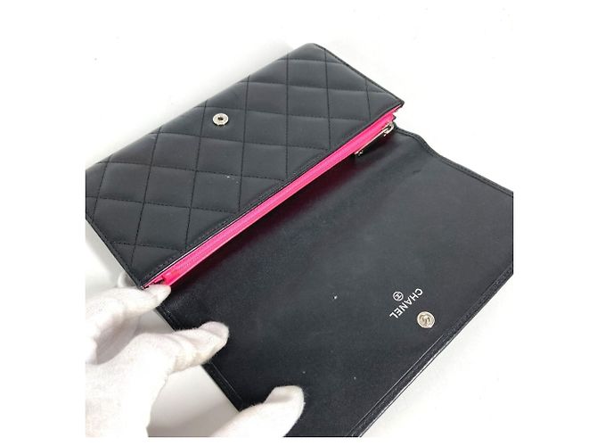 Chanel Cambon Line Long Wallet Schwarz - Ansicht 8