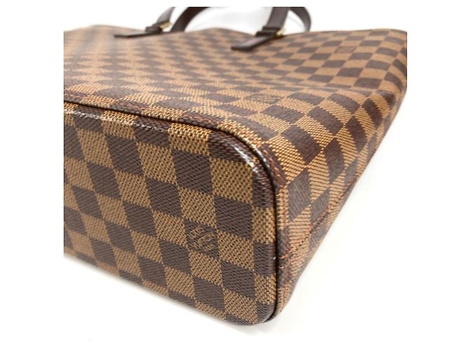 Borsa Tote Louis Vuitton Damier Luco Marrone Damier ebene - vista 7