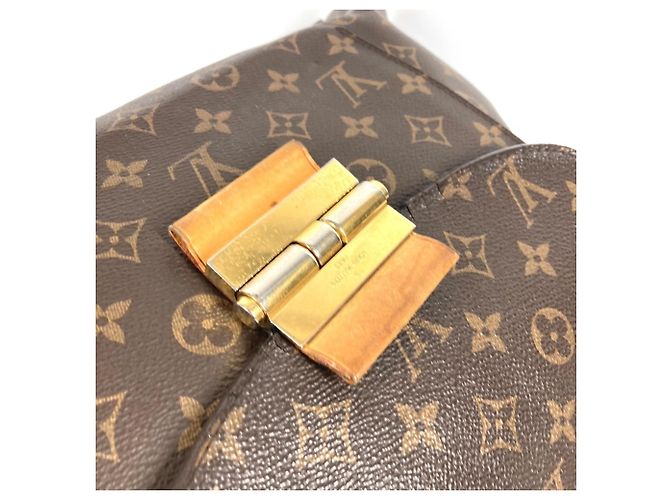 Borsa Tote Louis Vuitton Monogram Olympe Marrone Porpora Monogramma - vista 11