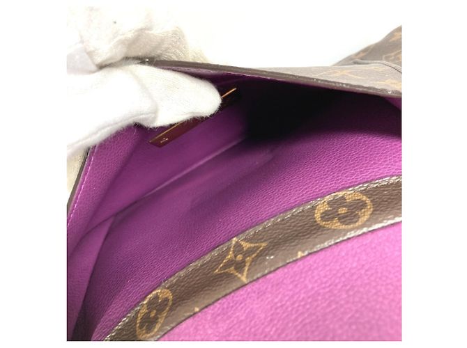 Borsa Tote Louis Vuitton Monogram Olympe Marrone Porpora Monogramma - vista 14