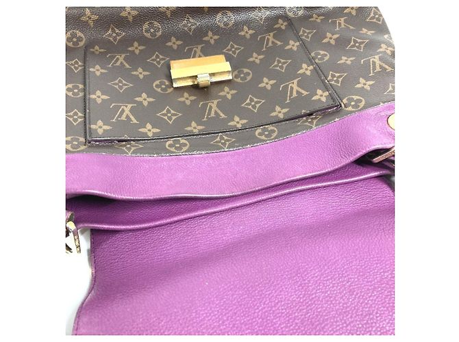 Borsa Tote Louis Vuitton Monogram Olympe Marrone Porpora Monogramma - vista 15