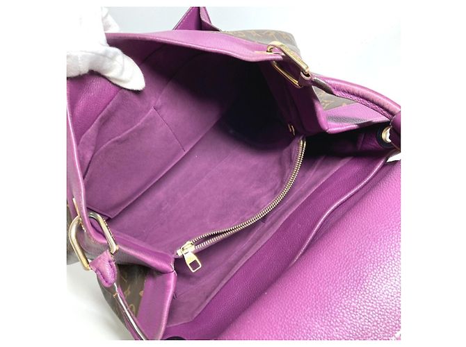 Borsa Tote Louis Vuitton Monogram Olympe Marrone Porpora Monogramma - vista 16