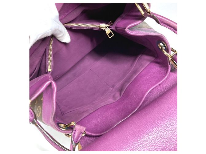 Borsa Tote Louis Vuitton Monogram Olympe Marrone Porpora Monogramma - vista 18