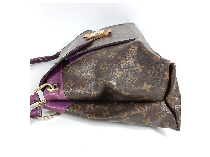 Borsa Tote Louis Vuitton Monogram Olympe Marrone Porpora Monogramma - vista 4