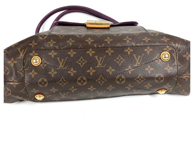 Borsa Tote Louis Vuitton Monogram Olympe Marrone Porpora Monogramma - vista 6
