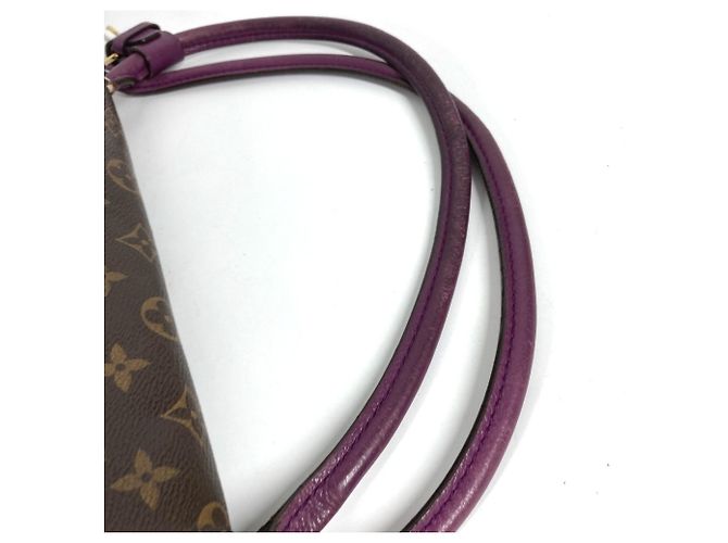 Borsa Tote Louis Vuitton Monogram Olympe Marrone Porpora Monogramma - vista 9