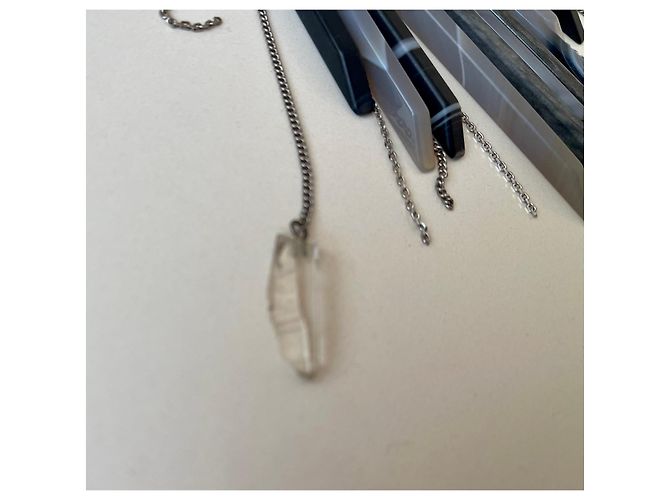 Chanel Collana Autunno-Inverno 2010 Agata e Perle Nero Beige Grigio Marrone chiaro Silver hardware - vista 8