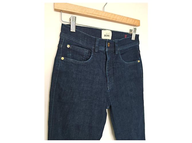 SéZane Vaqueros Slim en denim azul oscuro - vista 4