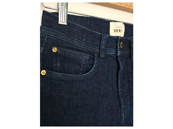 SéZane Vaqueros Slim en denim azul oscuro - vista 5