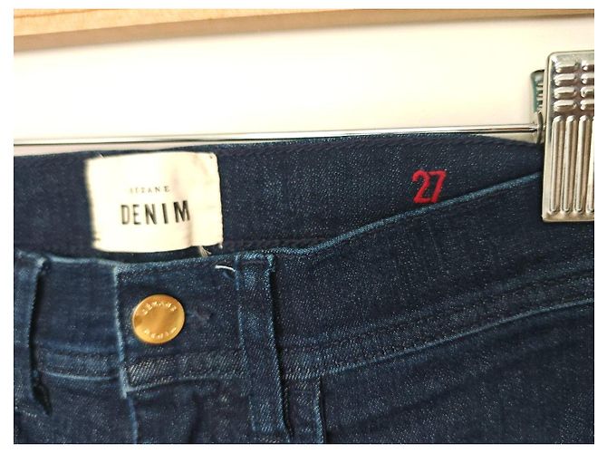 SéZane Vaqueros Slim en denim azul oscuro - vista 6