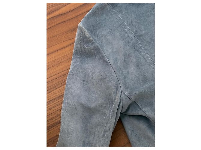 Christian Dior Wildlederjacke in Grau - Ansicht 11