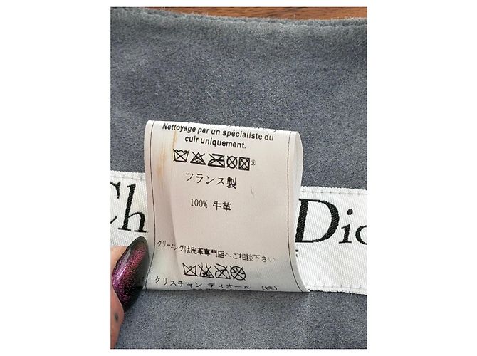 Christian Dior Wildlederjacke in Grau - Ansicht 7