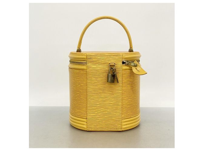 Borsa Louis Vuitton Epi Cannes Giallo - vista 11