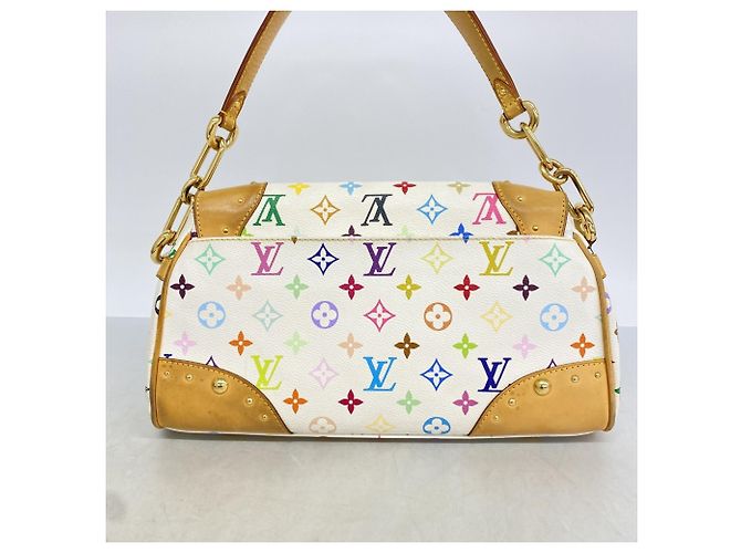 Borsa a spalla Louis Vuitton Monogram Multicolor Beverly MM Bianco - vista 11