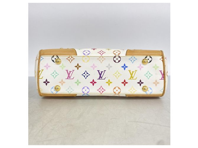 Borsa a spalla Louis Vuitton Monogram Multicolor Beverly MM Bianco - vista 3