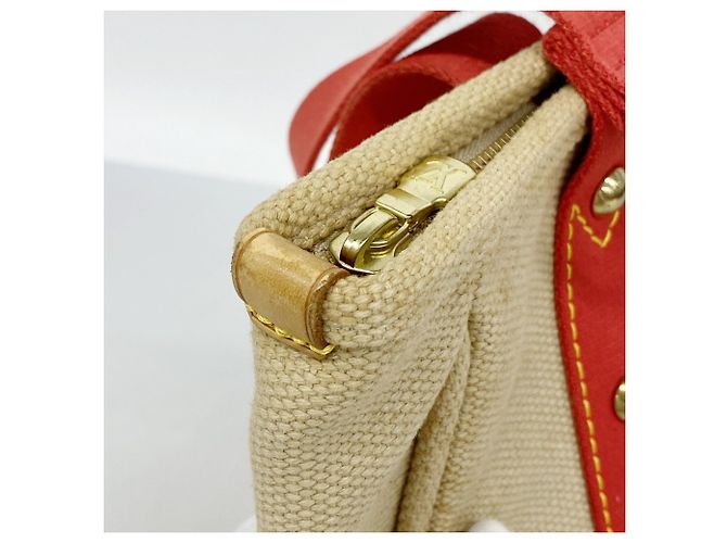 Borsa Tote Louis Vuitton Antigua Cabas MM Beige - vista 6