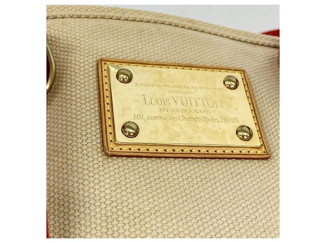 Borsa Tote Louis Vuitton Antigua Cabas MM Beige - vista 8